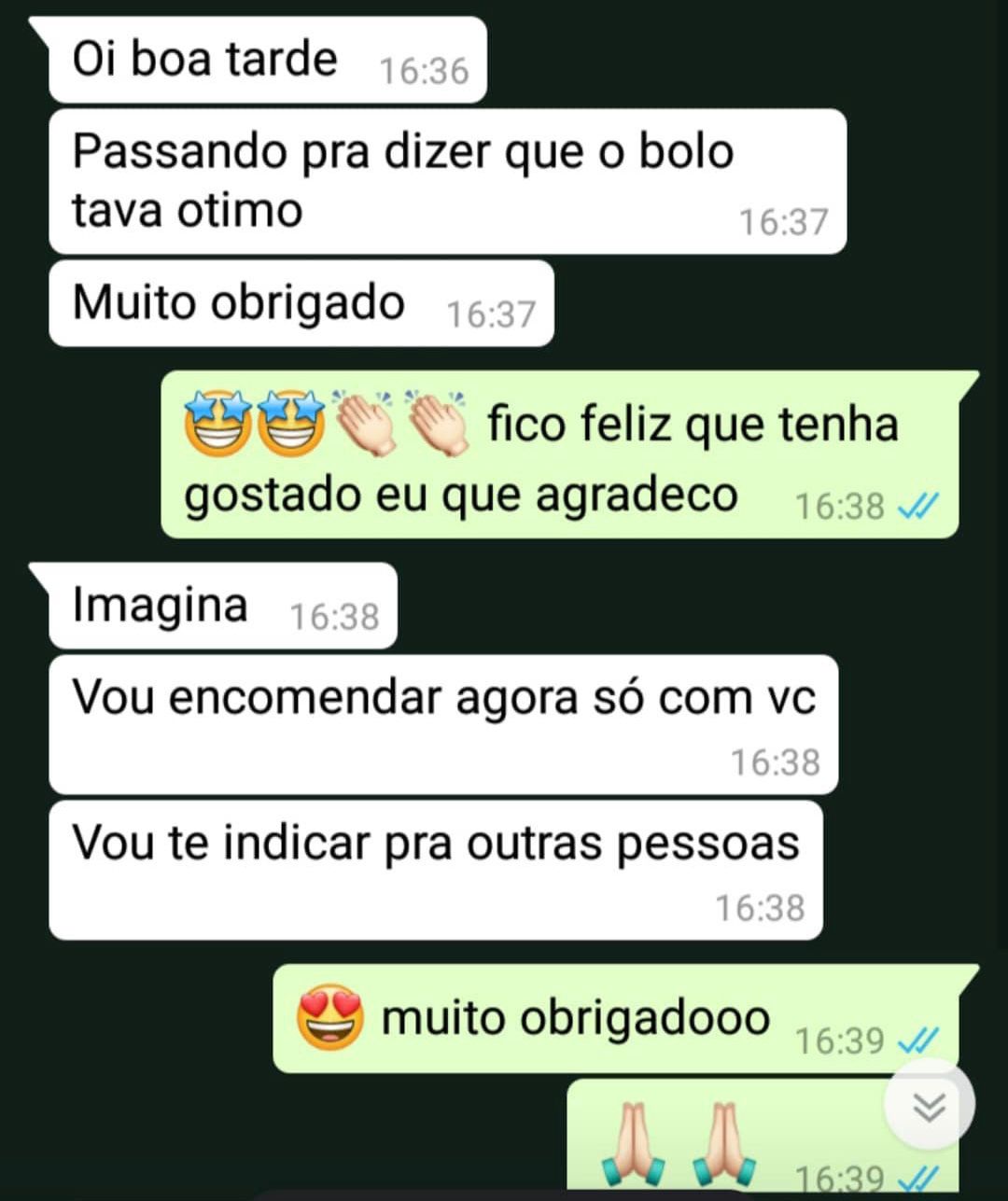 Depoimento de cliente 1